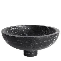 Centrotavola Inside Out in marquina nera di Karen Chekerdjian