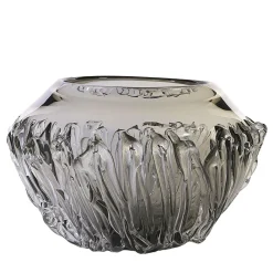 Centrotavola in vetro di Murano grigio