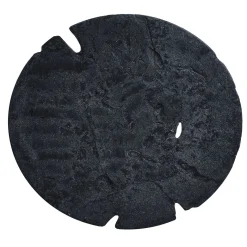 Centrotavola Lava Forata in Glebanite Nera