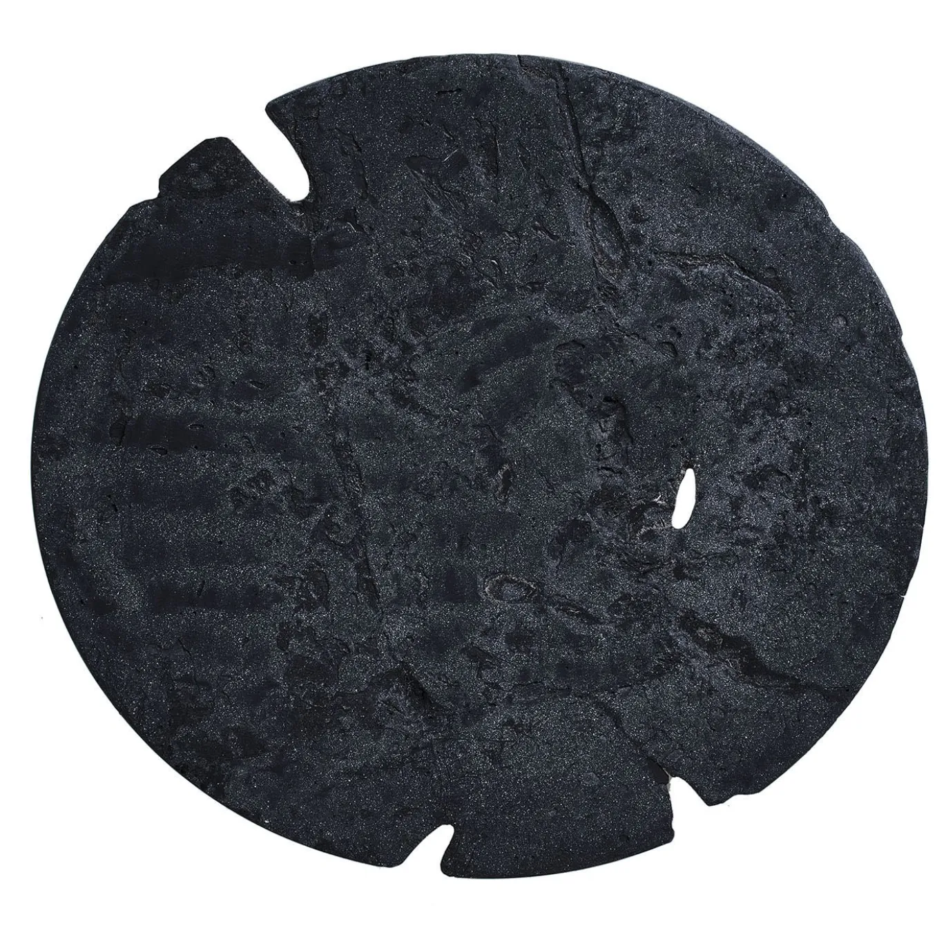 Centrotavola Lava Forata in Glebanite Nera