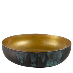 Centrotavola Mercurio in oro brunito