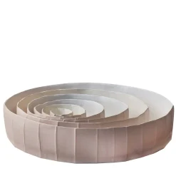 Centrotavola Ninfea Low Set Corteccia C12/Rosa antico