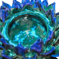 Centrotavola Ocean Bloom in ceramica smaltata