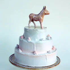 Centrotavola per torta a forma di asino