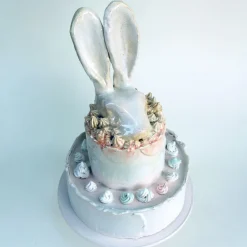 Centrotavola per torta di conigli