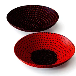 Centrotavola rotondo Murrine Opache di Carlo Scarpa in nero