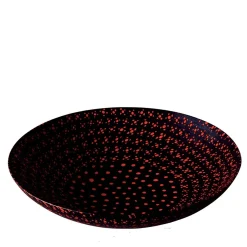 Centrotavola rotondo Murrine Opache di Carlo Scarpa in nero