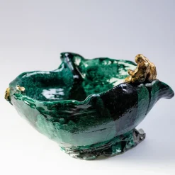 Centrotavola verde La Navicella della Fantasia