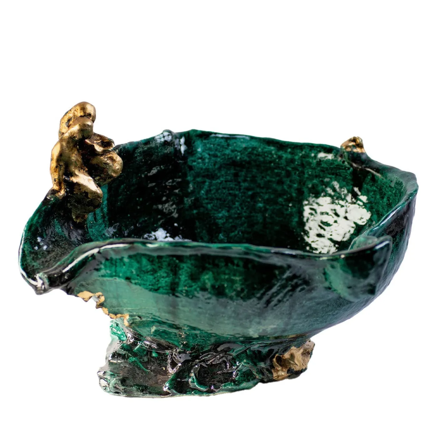 Centrotavola verde La Navicella della Fantasia