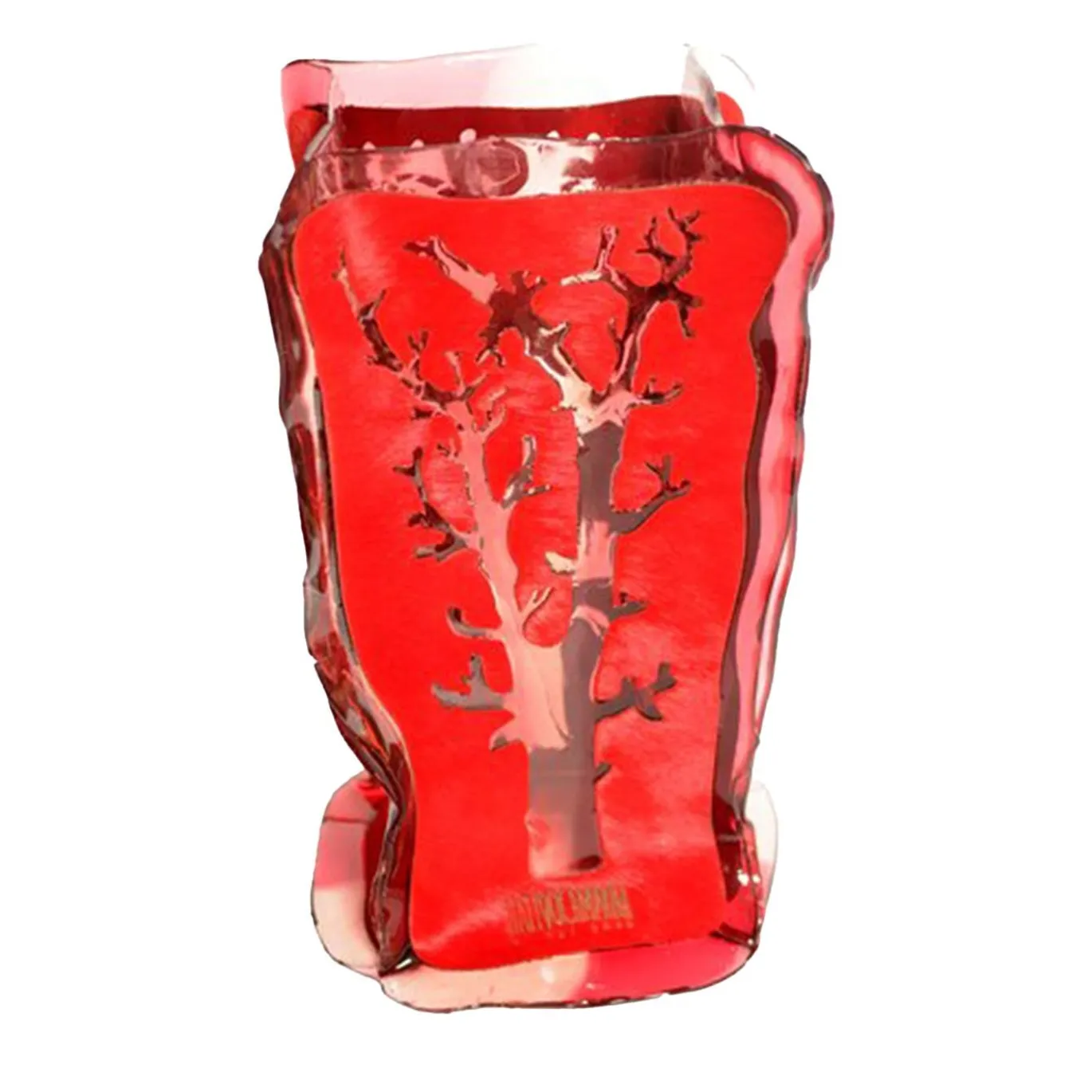 Cerrado Vase L Clear Red