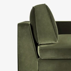 Chaise Longue Charles in Velluto Verde Acido