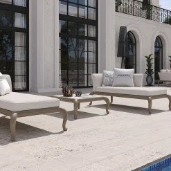 Chaise Longue Outdoor in Legno Canopo di Samuele Mazza