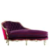 Chaise-longue viola Luigi XV