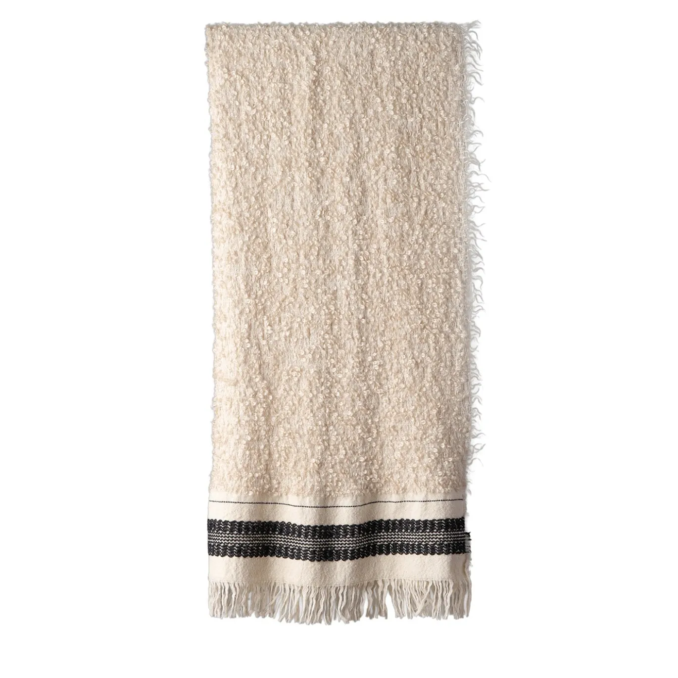 Cicatrice Plaid Bouclé Avorio