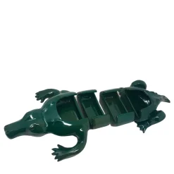 Ciotola coccodrillo verde a 4 pezzi