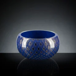 Ciotola decorativa Mocenigo oro e blu