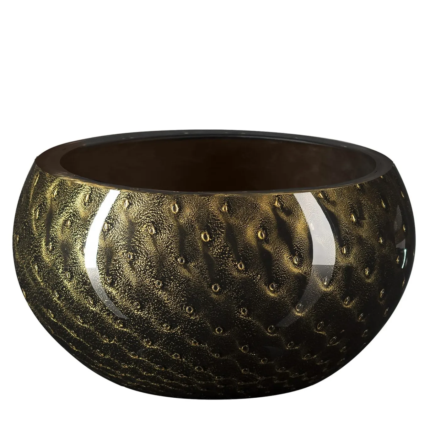 Ciotola decorativa Mocenigo oro e nero