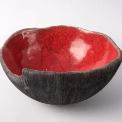 Ciotola Decorativa Rosso Di Sera In Ceramica Rossa Di Nino Basso #2