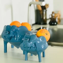Ciotola Elephant Media in Ceramica Grigia