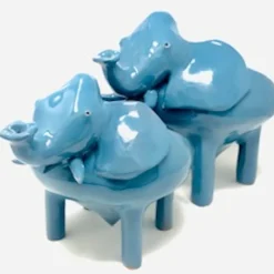 Ciotola Elephant Media in Ceramica Grigia