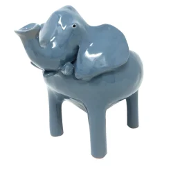 Ciotola Elephant Media in Ceramica Grigia