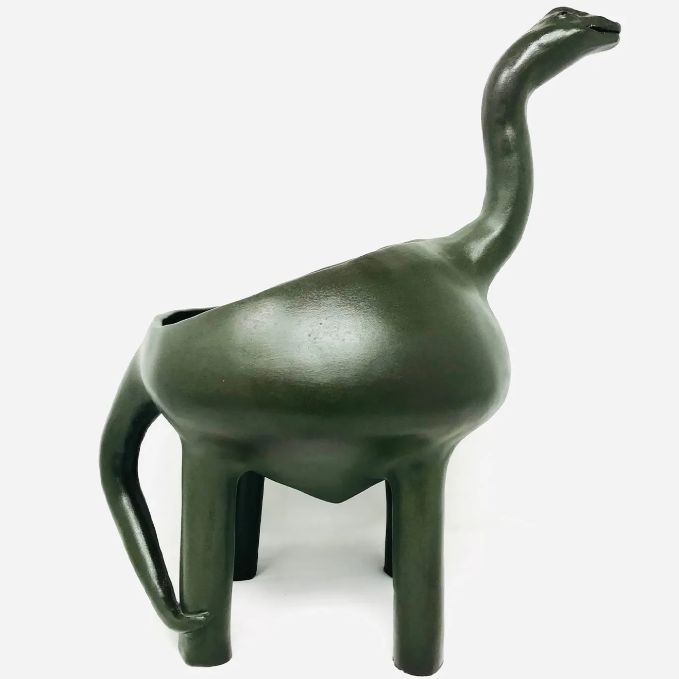 Ciotola Grande Diplodocus grigio satinato