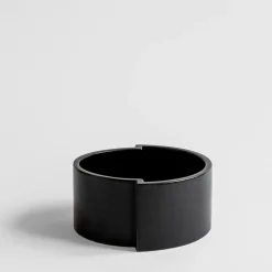 Ciotola per frutta in ceramica nera Pawn
