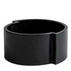 Ciotola per frutta in ceramica nera Pawn