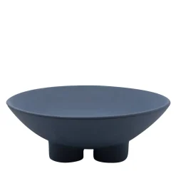 Ciotola scultorea porta frutta FRUUUIT in Gres Blu Petrolio