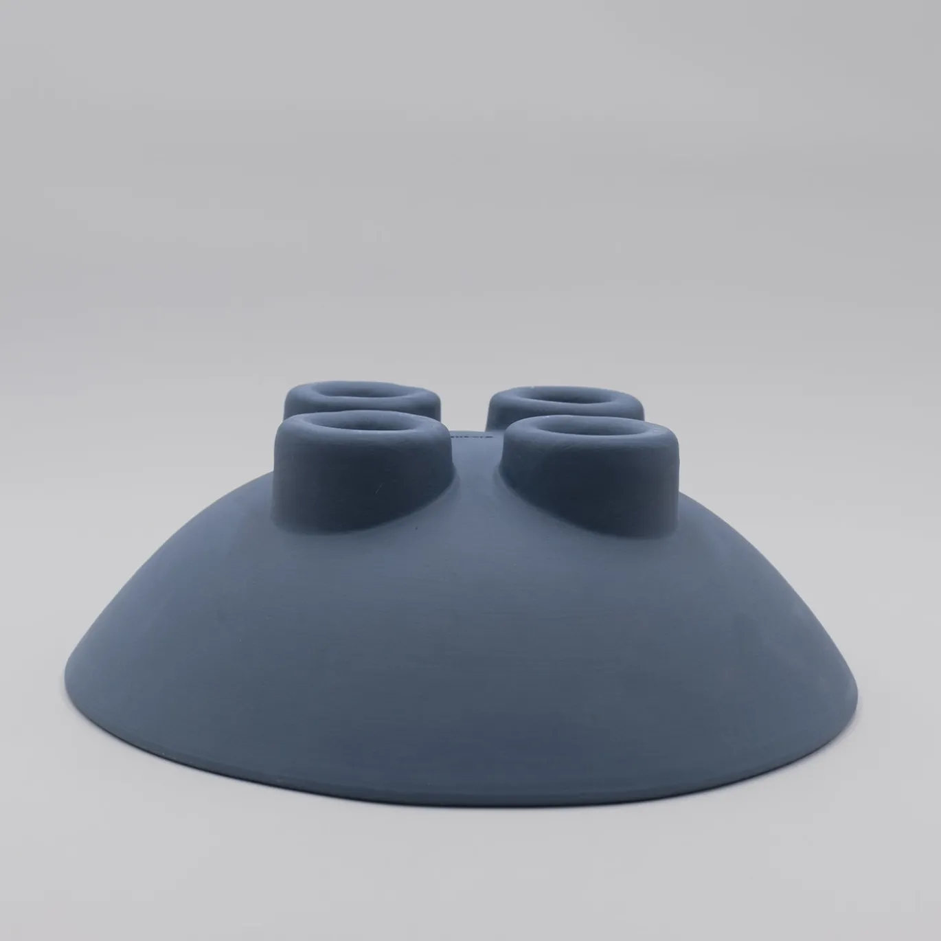 Ciotola scultorea porta frutta FRUUUIT in Gres Blu Petrolio