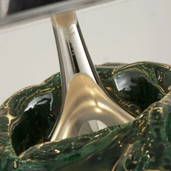 CL2120/AR Lampada da tavolo verde e argentata