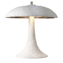 CL2109/B Lampada in encausto bianco e maiolica dorata