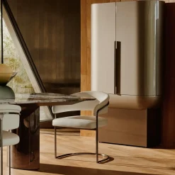 Clem Sedia in Playwood e Tessuto Beige