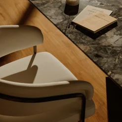 Clem Sedia in Playwood e Tessuto Beige