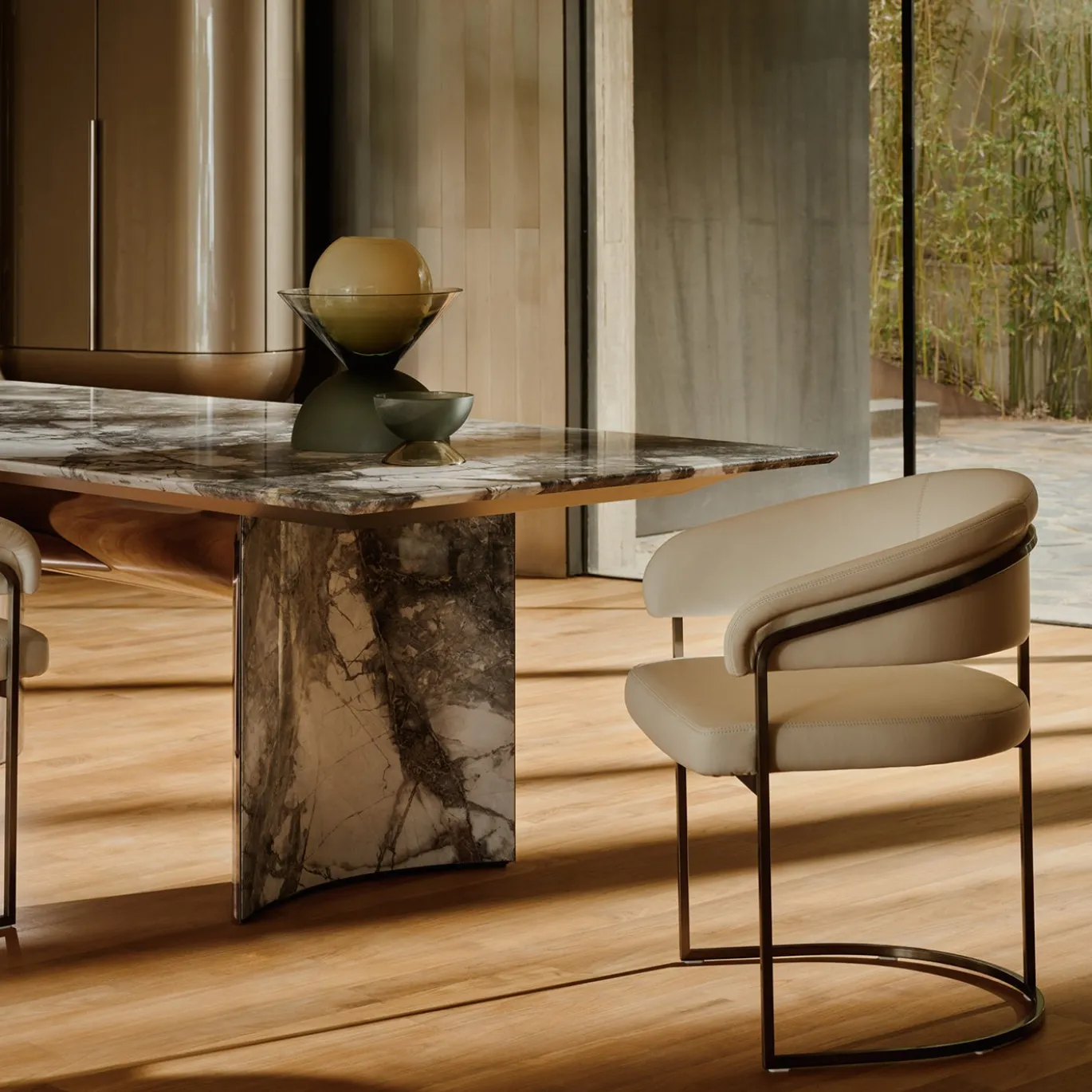 Clem Sedia in Playwood e Tessuto Beige