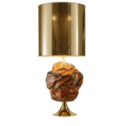 CL2120 Lampada da tavolo ambra e oro
