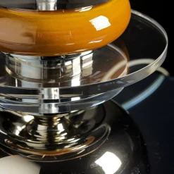 CL2089/1 Lampada da tavolo arancione e nichel