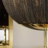 CL2121 Lampada da tavolo in argilla refrattaria e seta