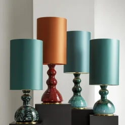 CL2122/RO Lampada da tavolo Allegra rossa e arancione