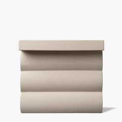 Collezione Isola - Tavolino Laterale in Ceramica Beige di Zaven