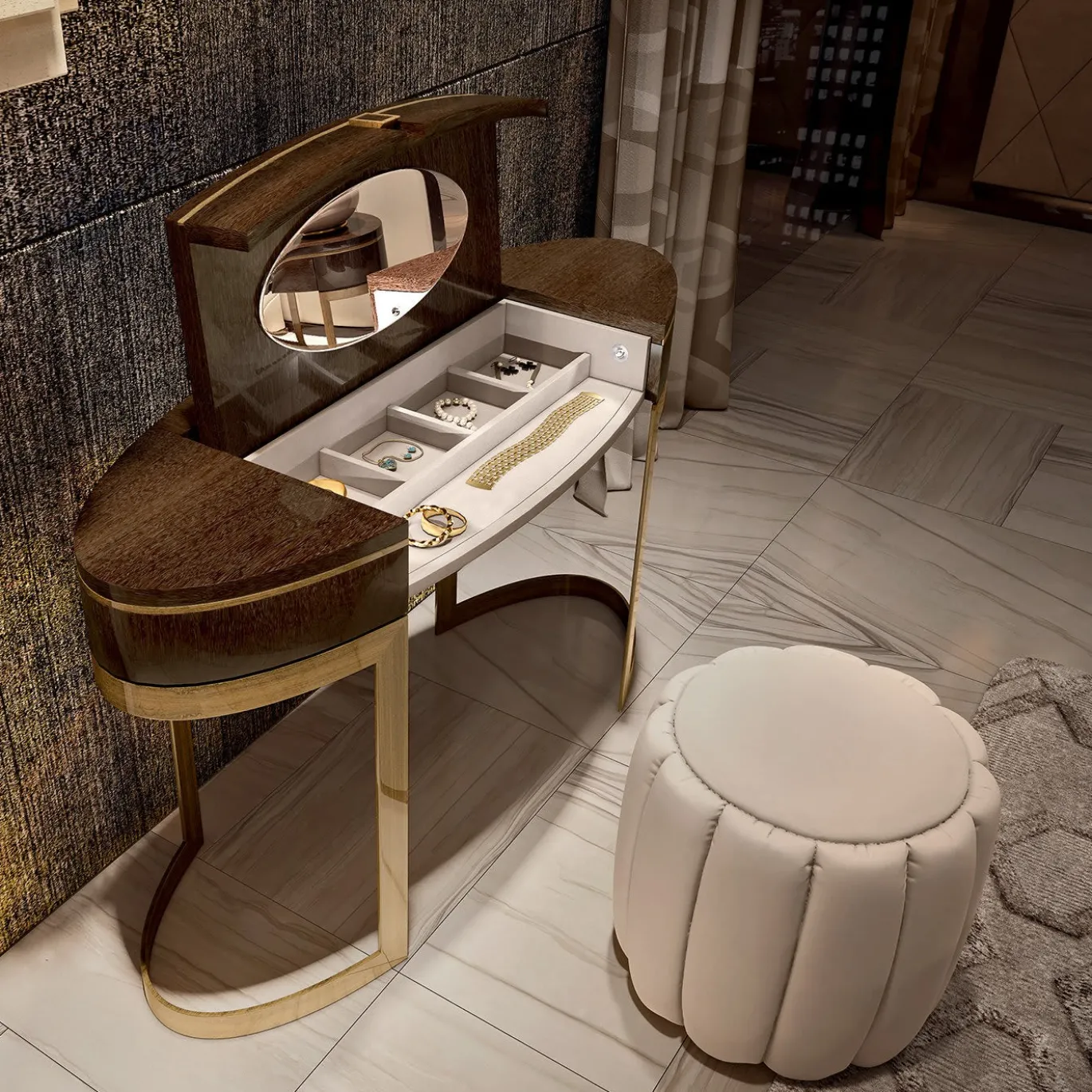 Collezione Lapis Eco Leather Pouf FB
