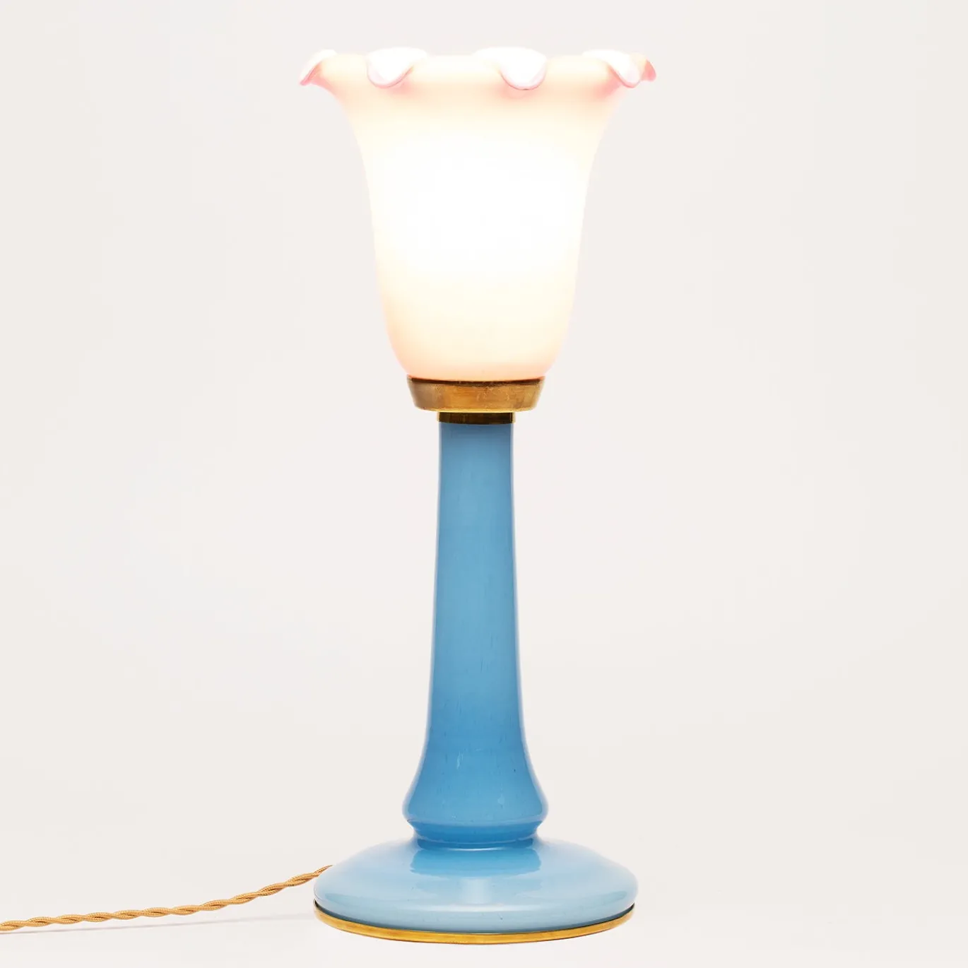 Collezione Rebirth Lampada da Tavolo in Vetro con Tulipano Rosa