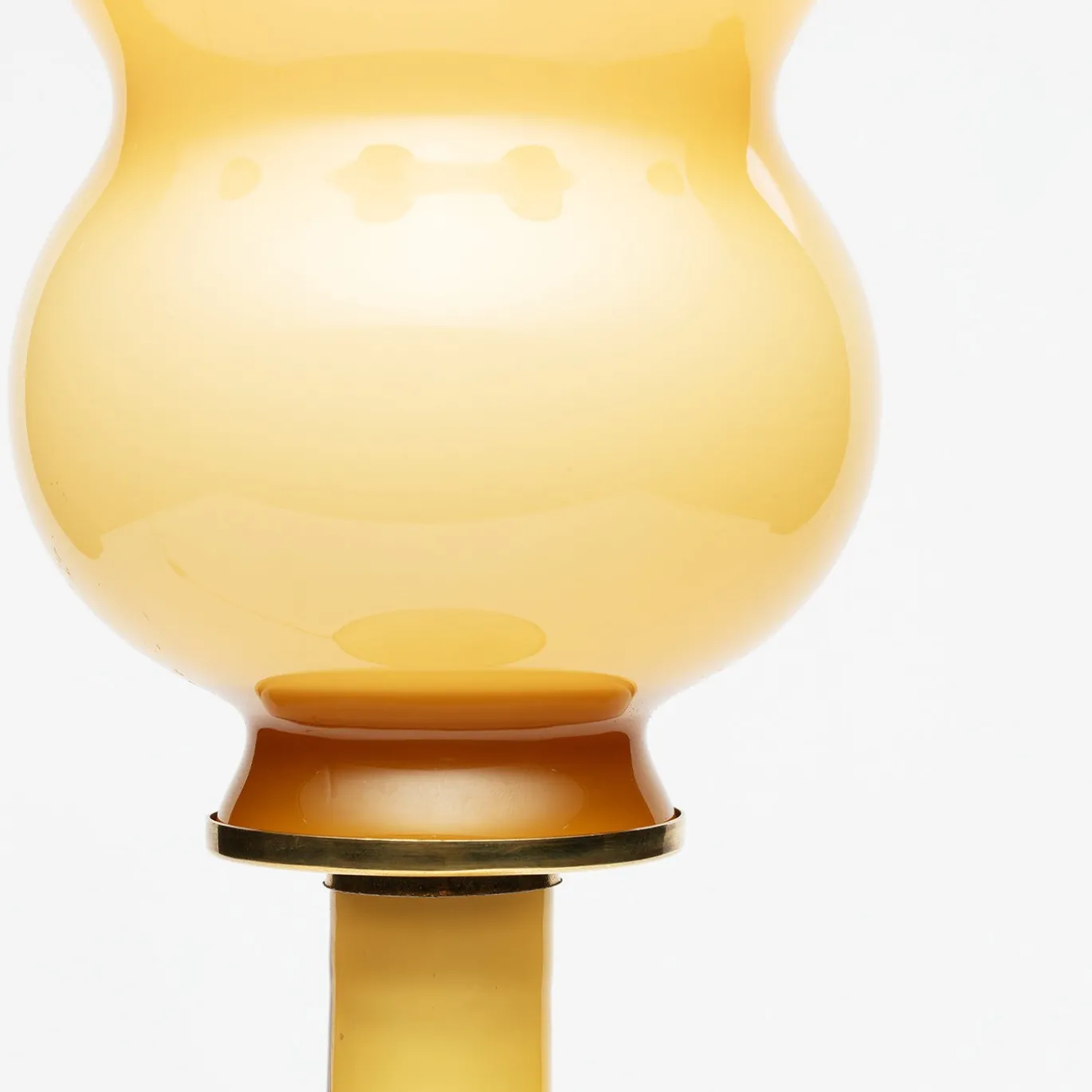 Collezione Rebirth Lampada da Tavolo in Vetro Tulipano Giallo