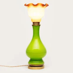 Collezione Rebirth Lampada da Tavolo in Vetro Gialla Lilie