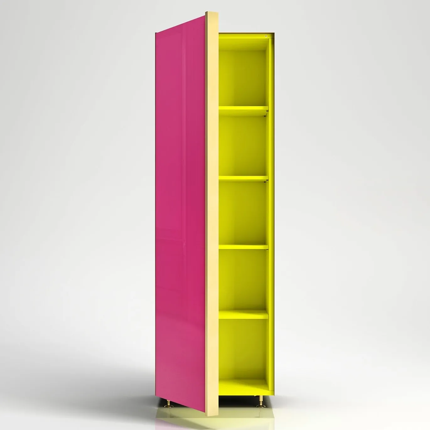 Colonna 01 Set di 4 armadi rossi