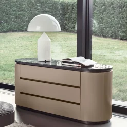 Comò ad anello con piano in marmo