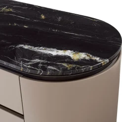 Comò ad anello con piano in marmo