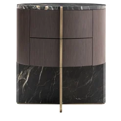 Comodino Adam ED/50 642 in Marmo Belvedere e Legno