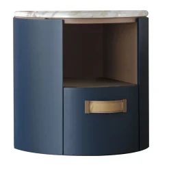 Comodino Alassio con piano in Marmo Calacatta Gold Shine