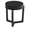 Comodino Cecil in legno nero